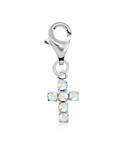 Cross Shaped Silver Charms CH-54